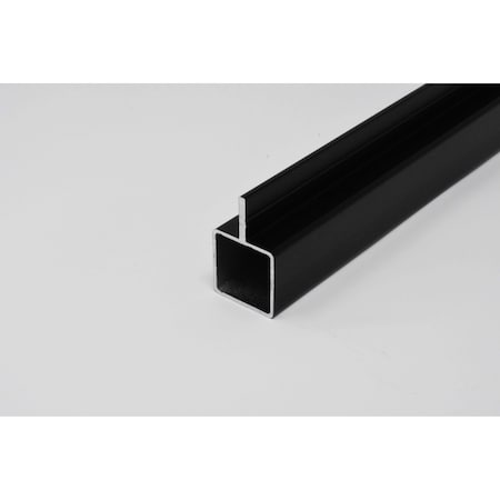 Eztube Extrusion for 1/4in Recessed Panel  Black, 94in L x 1in W x 1in H 100-130-94 BK